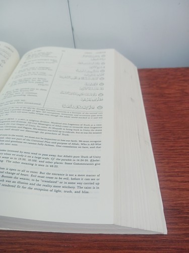 Die Bedeutung des Heiligen Korans von Abdullah Yusuf Ali grünes Leder - Bild 10 von 24