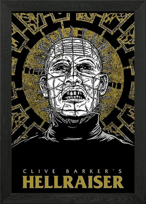Hellraiser Pinhead Poster Kunst gerahmt Wandbild Poster Leinwanddruck Bild