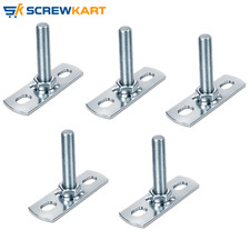 MALE BACK PLATE THREAD ROD HANGER BZP STEEL - PACK OF 5 PCS
