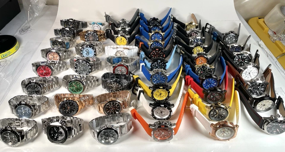 LOT OF 50 - Swiss Legend DUMMY WATCHES Various Models For Parts/Repair As-Is - Image 3 of 4