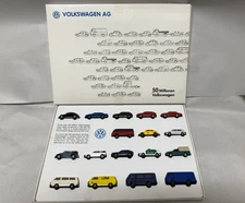 W Germany Volkswagen AG 50 Million 1:87 HO Plastic Wiking Herpa Cars Set Display