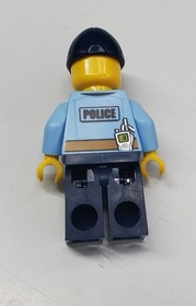 LEGO &reg;-Minifigur City Police Officer Krawatte 60143 Auto Transport Heist cty0748