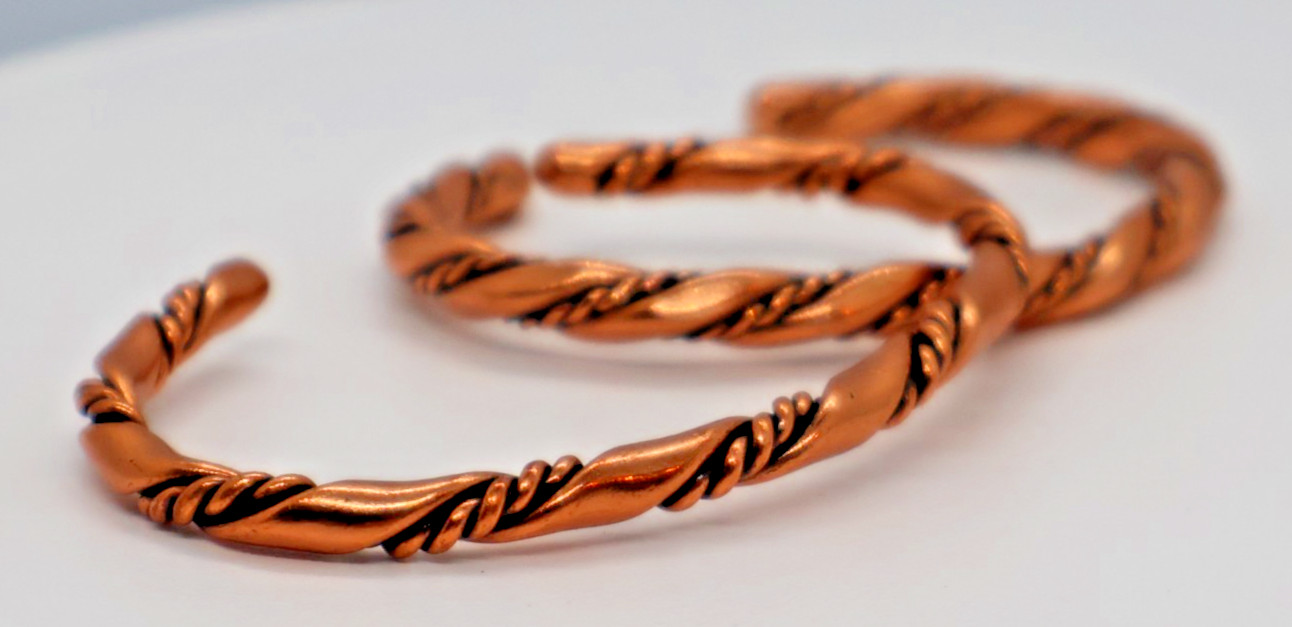 Vintage Solid Copper Bracelets - image 4