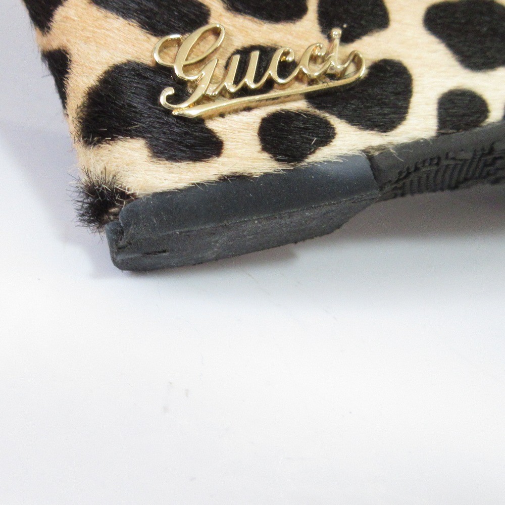 GUCCI Leopard Pattern Almond Toe Wedge Pumps, Siz… - image 14