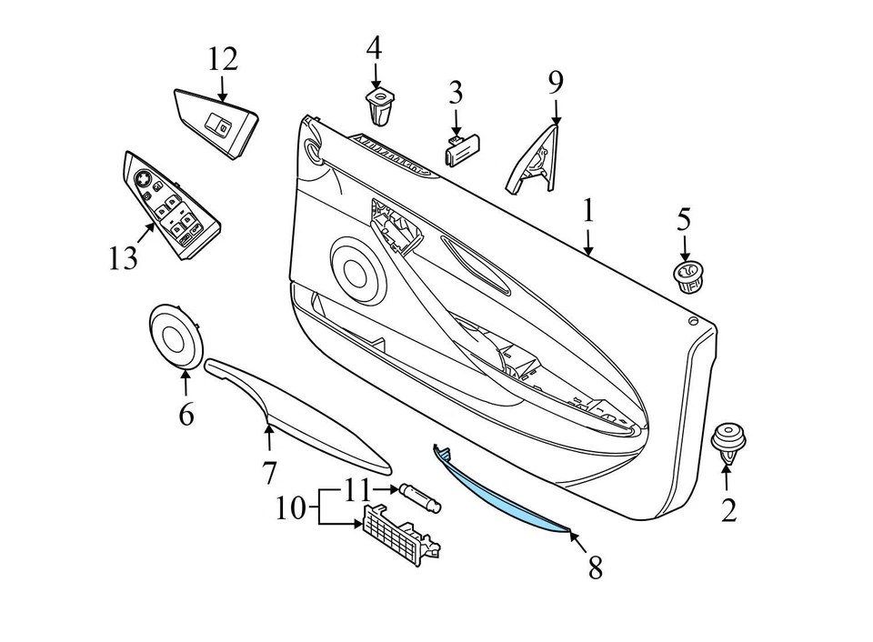 2015-2016 BMW M4 — ЗАЖИМ/кронштейн для солнцезащитного козырька 7227032 - Изображение 3 из 4