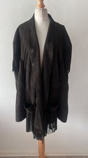 Giacca western donna Jessie Western vera pelle scamosciata morbida con frange L