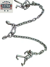 RJT Hook 5/16" X 10' G70 Tow Chain V-Chain Flatbed Truck Rollback Wrecker T177