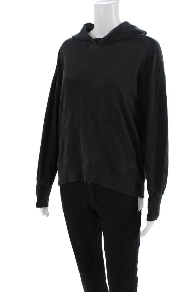 Lululemon Womens Spotted Pullover Long Sleeves Hoodie Black Size Medium - Image 2 of 3