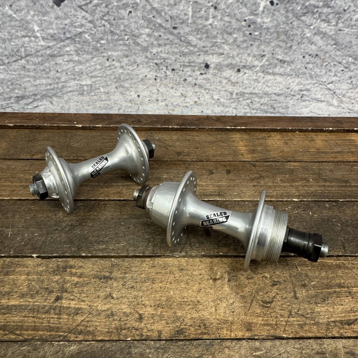 Vintage Suntour Hub Set Sealed Bearing 36H QR Front Rear Alloy 126