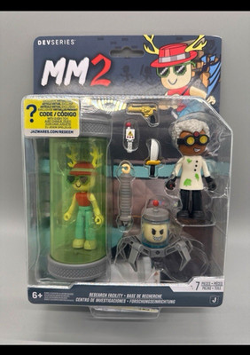 DEVSeries MM2 Research Facility Spielset 7 Teile mit Figuren & Zubehör, 6+
