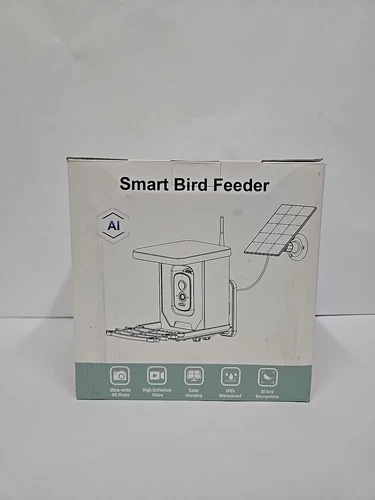 AI recognition, Solar-Powered Bird Feeder with Camera - Picture 1 of 4