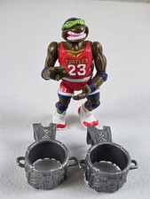 VTG 1991 Teenage Mutant Ninja Turtles Slam Dunkin Don Donatello Figure No Ball 