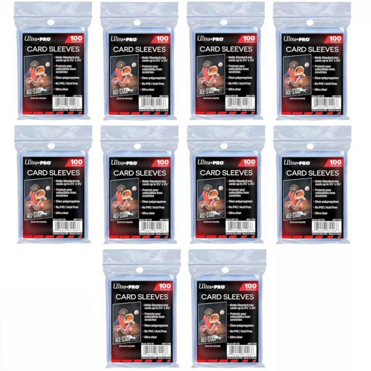 Ultra Pro Standard Soft Penny Card Sleeves - 100 Sleeves