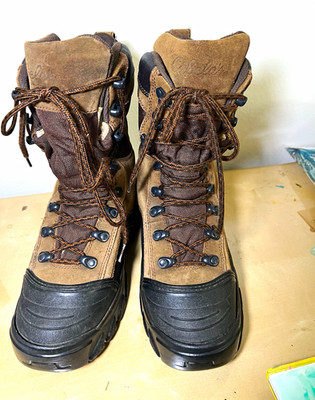 Cabela's womens Insulated Thinsulate Ultra Lace-Up Ankle Boots 8D steel toe