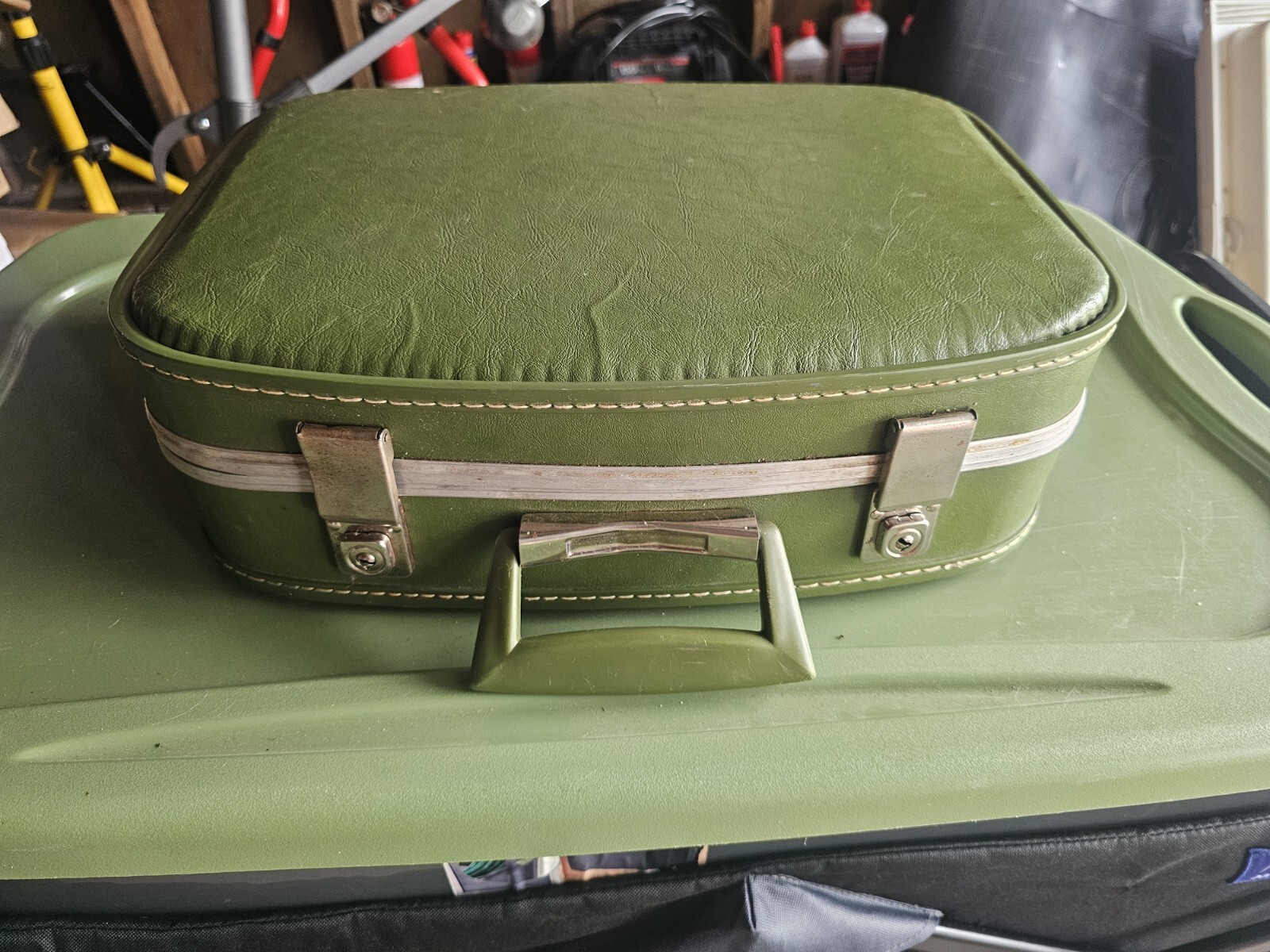 Vintage Green Suitcase