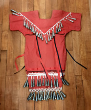 Vintage Native American Medicine/Jingle Dress w/Dangling Metal Jingles RED DRESS
