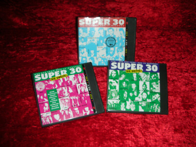 SUPER 30 - 3 doppel Compilation CDs (sehr gut erhalten)  Pop-Rock-Hits / 80s-90s