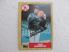 Red Sox Joe Sambito Signed Autographed 1987 Topps Mint