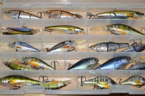 21 lures older koppers live target crankbaits swimbaits plano tackle box