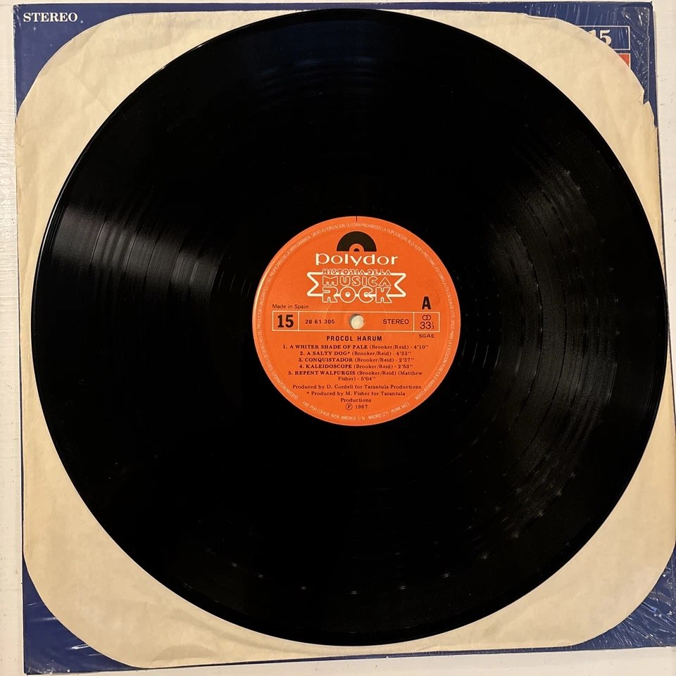Procol Harum Historia De La Musica Rock Polydor 28 61 305 IMPORT Ex/Ex - Image 4 of 4