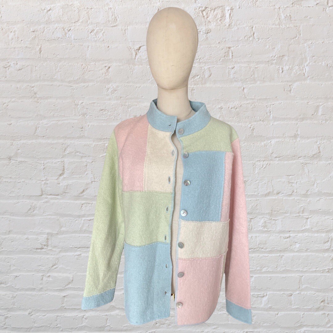 Patchwork Pastel Lightweight Jacket Cottagecore B… - image 7