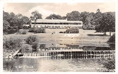 C48/ White Sulpher Springs West Virginia WV Postcard c40s RPPC Golf Club
