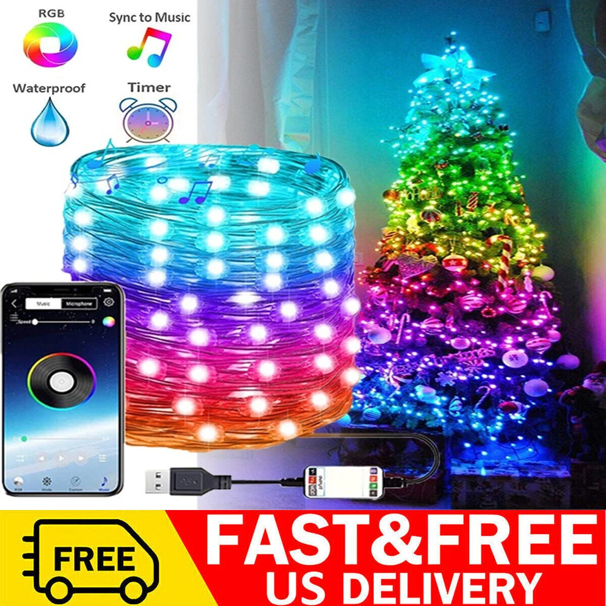 Programmable Led Christmas Tree Lights Shelly Lighting