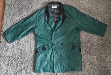 Vintage Unique Louis Feraud Paris Leather Double Breasted Jacket Large