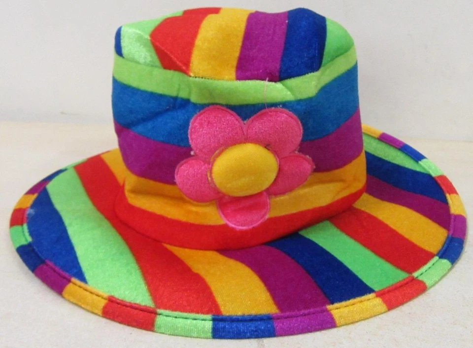 Jacobson Hat Company Mujer Terciopelo Arco Iris Sombrero con Flor, Multicolor, Adulto Foto 4 de 4
