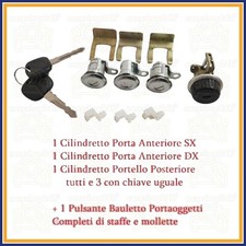 SET 3 CILINDRETTO PORTA PER SUZUKI SJ410 SJ413 NOTTOLINO BLOCCHETTO CON CHIAVE