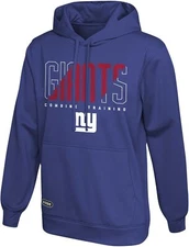 Men's Royal New York Giants Backfield Combine Authentic Pullover Small