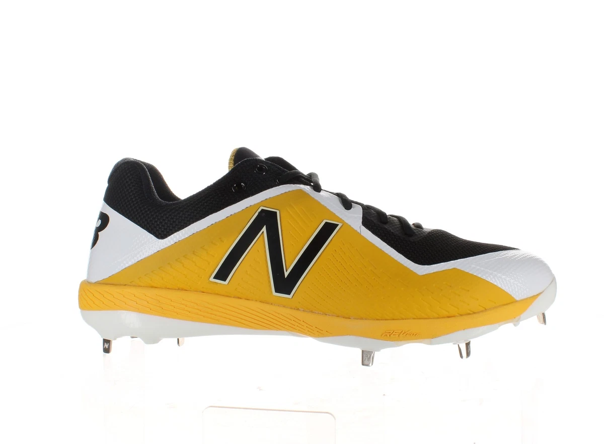 New balance baseball hotsell cleats black and yellow