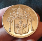 Germany 28 g silver coin medal Pope Paul VI Papst 6 1897-1978 token