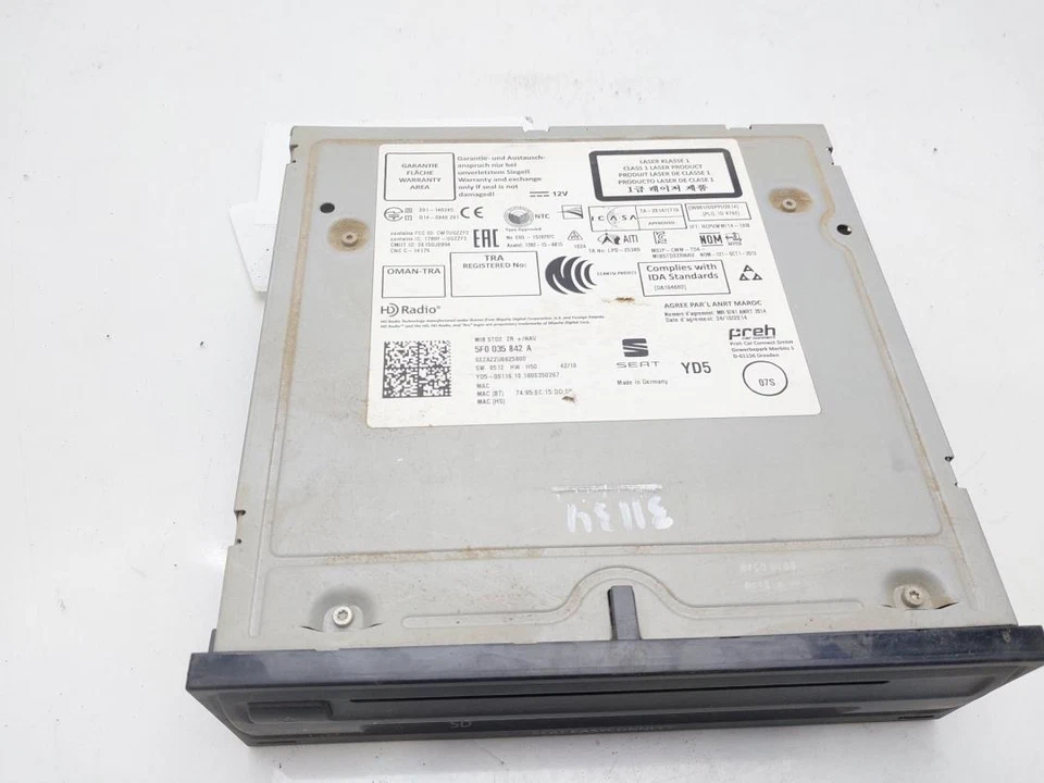 5F0035842A Autoradio pour SEAT LEON (5F1) Style Visio Edition 2018 8101933 - Photo 2/4