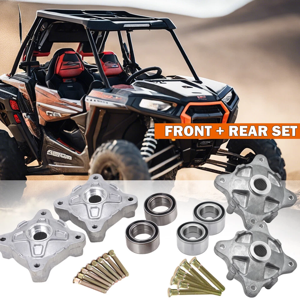 Front & Rear Wheel Hubs W/Studs  & Bearings For Polaris ACE 500 570 EPS 5137219 - Image 3 of 4