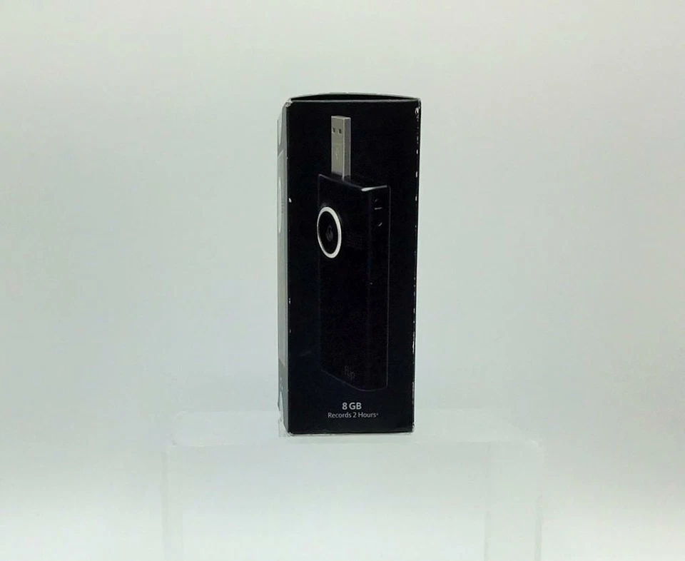 Boxed Flip MinoHD Camcorder Video Camera 8GB 2h - 3rd Generation Black (M31120B) - Image 3 of 3