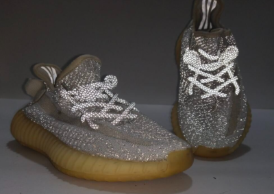 sparkly yeezys