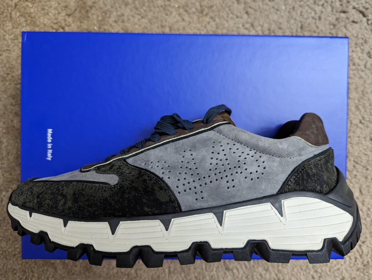 P448 Sneakers Jackson Leather Shoes Suede Gray Green Men’s Size US 41  Euro