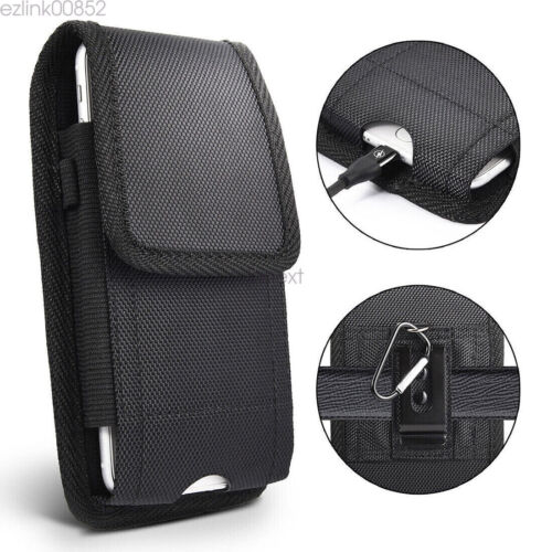 For iPhone 15 14 13 12 11 Pro Phone Belt Pouch Vertical Holster Clip Case Cover - Picture 5 of 14