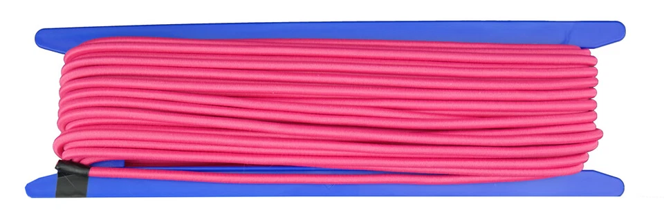 Elastique Corde Élastique - Extension Ø 5mm Couleur Rose Fluo Longueur 20 Mètres - Photo 1/2