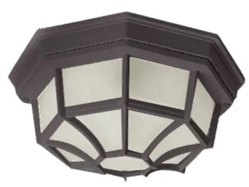 Maxim Crown Hill 2-Light Outdoor Flush Mount Ceiling Light - Rust Patina 1020RP