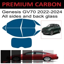 Premium Carbon Window Tint fits Genesis GV70 2022-2024 precut tint