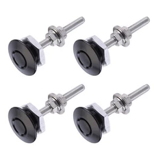 4PCS Quick Release Fasteners Kit For Car Trunk Fender Hatch Lid Aluminum Bumper