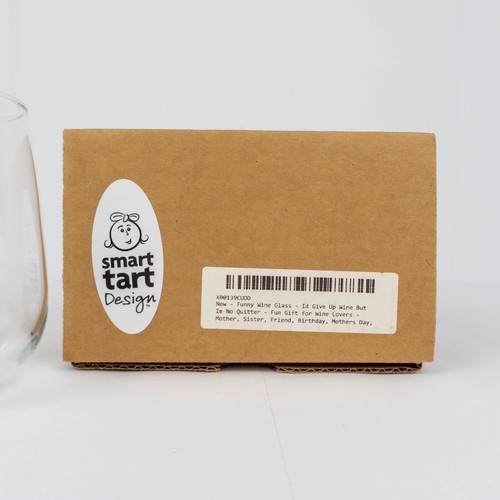 Funny Wine Glass Smart Tart Design 17oz for Wine Lovers Mother Sister Friend - Picture 4 of 4
