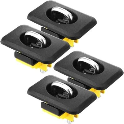 #ad #ad NEW 4Pcs Truck Bed Tie Down Anchors Retractable D Rings For Ford Chevy GMC RAM $29.99