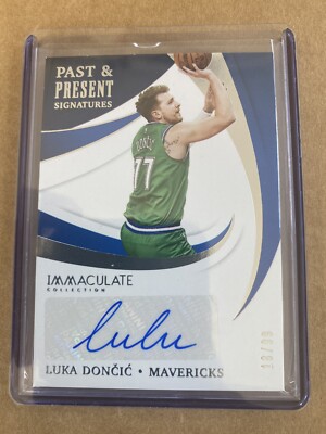 Panini 2020-2021 Immaculate Luka Doncic 18/99 Past And Present