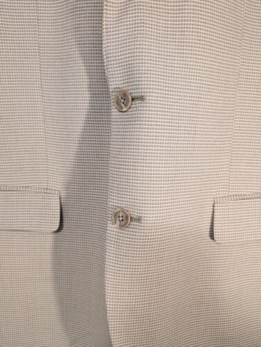 Men's Perry Ellis Suit Jacket Beige Size 42L - Picture 2 of 23