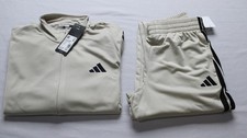 Adidas Boys' 2-Piece Long Sleeve Jacket  Pants Event Set WR4 Natural Large NWT