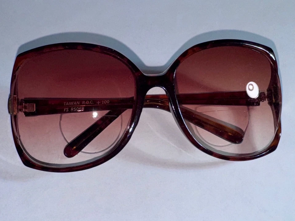 Gafas de sol de gran tamaño FS R506B de colección años 80 SOLO MARCOS CON CAPARAZÓN DE TORTUGA Foto 2 de 4