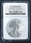 2006-P NGC PF69 Reverse Proof AMERICAN SILVER EAGLE COIN 20th Anniversary Label